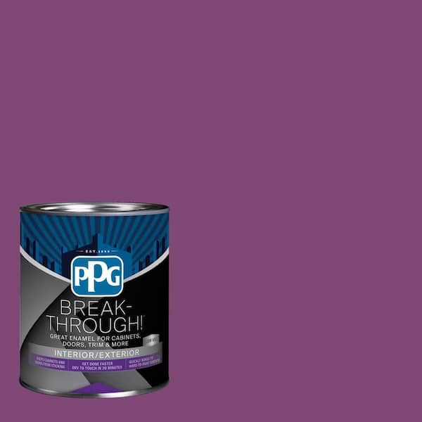 1 qt. PPG1180-7 Magic Magenta Semi-Gloss Door, Trim & Cabinet Paint