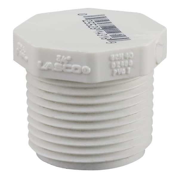 LASCO Fittings 3/4 in. PVC Schedule 40 MPT Plug