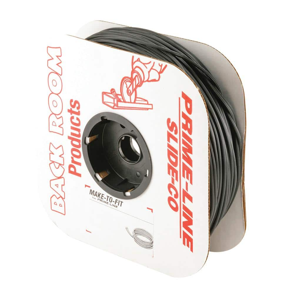 Prime-Line 0.25 in. x 250 ft. Roll Black Spline P 7604 - The Home Depot