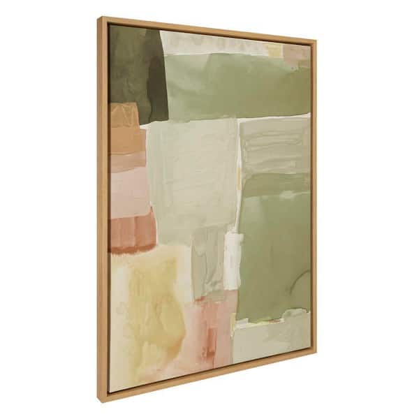 Sylvie "United Colors III" by Amy Lighthall Natural Framed Art Print 28 in. x 38 in.
