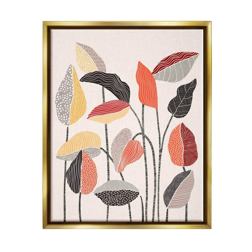 x Home Nature Botanical The Home in. Wall am-324_ffg_16x20 Stripes Stupell Frame Flower - 21 Decor Art 17 Horvat Ioana Modern Collection in. Depot by Squiggle Pattern Print The Floater