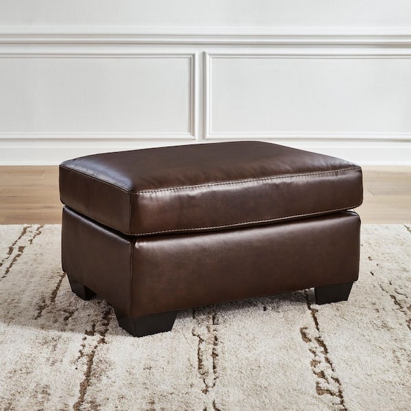 Signature DESIGN BY ASHLEY Santorine Brown Leather Rectangle