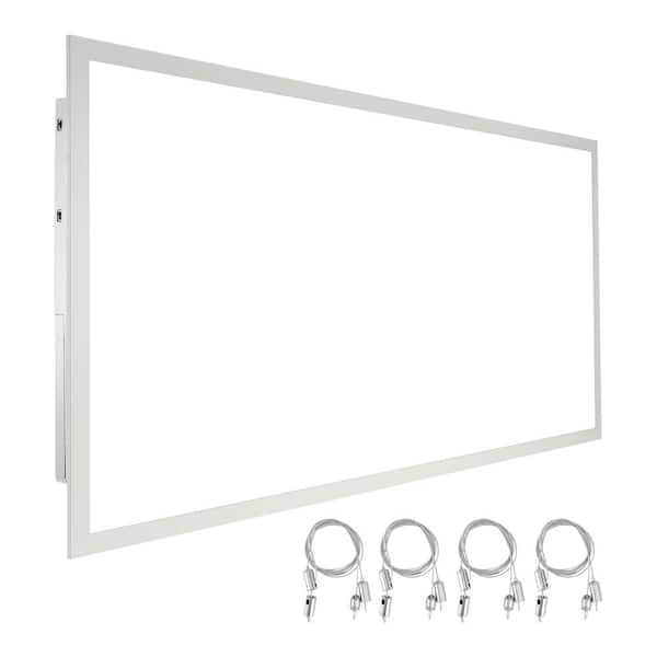 VEVOR LED Panel Light 47.8in. x 23.7in. 6000 Lumens Integrated LED Panel Light Cool White 3500/4000/5000K for Home Office