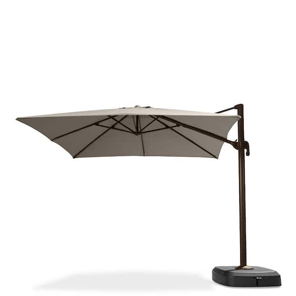RST BRANDS Portofino Comfort 10 ft. Resort Cantilever Patio Umbrella in Espresso Taupe