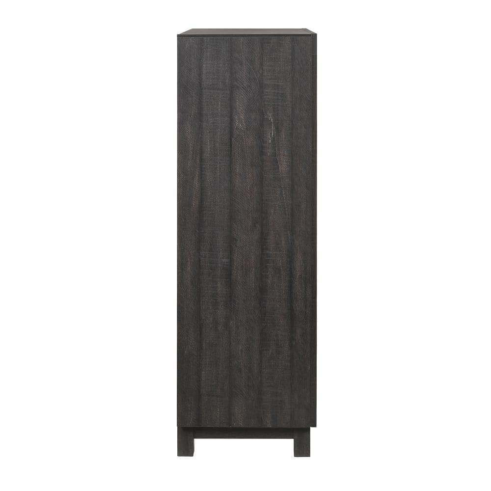 Harrison Rustic Brown 4-Drawer Chest with Felt Lined Top
