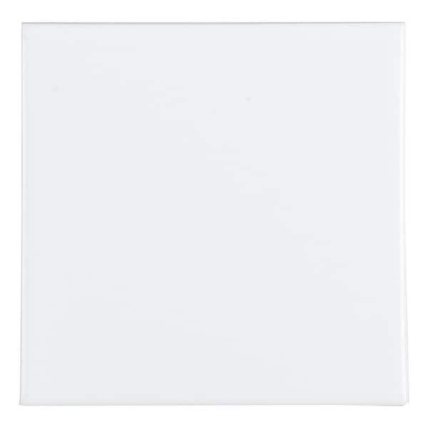 Jeffrey Court Fresh White 4-1/4 in. x 4-1/4 in. Glossy Ceramic Wall Tile (13.04 sq. ft. / case)