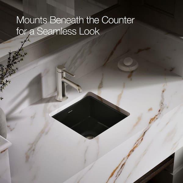KOHLER Verticyl 13.1 in. x 13.25 in. Undermount Bathroom Sink in