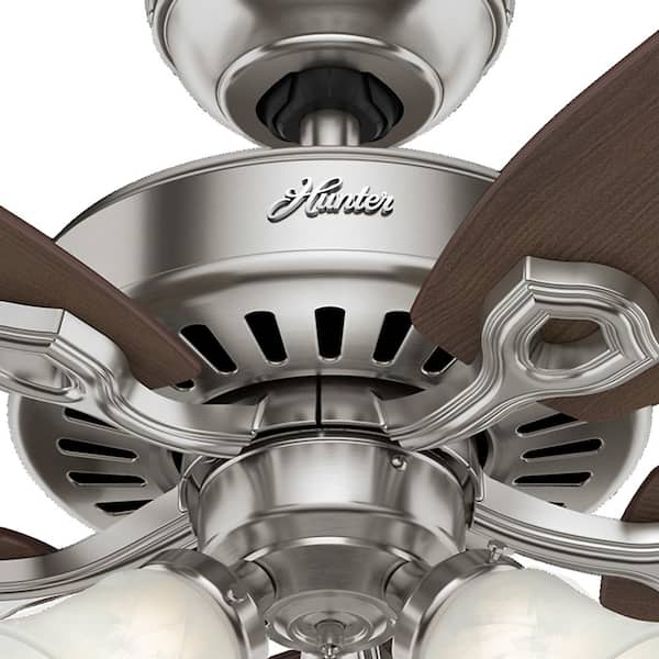 Hunter Builder Plus 52 in. Indoor 3-Light Brushed Nickel Ceiling 