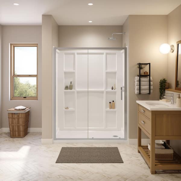 MAAX Interflo 60 in. L x 30 in. W x 73 in. H 5-Piece Alcove Shower