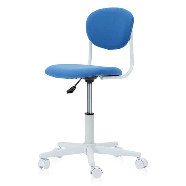Furniture of America Rowan White and Blue Ergonomic Youth Computer Chair