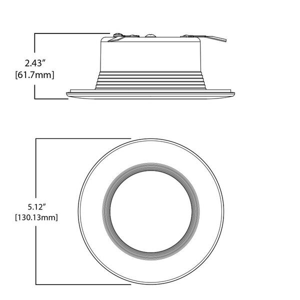 Bronze Smart Bluetooth Outdoor Integrated LED Flood Light, Tunable CCT with In-Wall Accessory Dimmer by HALO Home