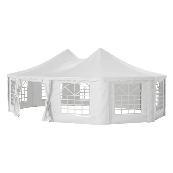 29 ft. x 21 ft. Party Tent White Party Tent Outdoor Gazebo Pavilion Shelter Tent White