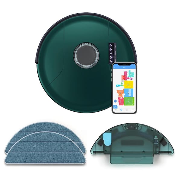 bObsweep PetHair SLAM Robotic Vacuum Cleaner and Mop in Jade
