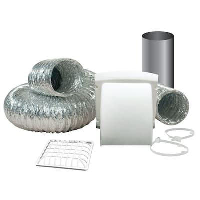 Wide Mouth Dryer Vent Kit with 4 in. x 8 ft. Aluminum Dryer Duct