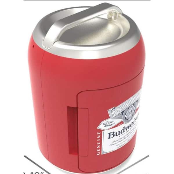 Unbranded 0.3 cu. ft. 6 Can Beverage Can shaped Mini Refrigerator in Red