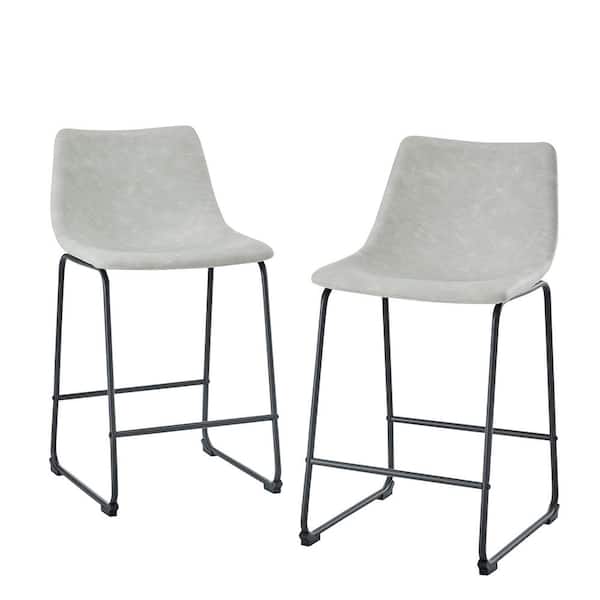 Walker Edison Furniture Company Wasatch, Centiar Counter Height Bar Stool Set Of 2