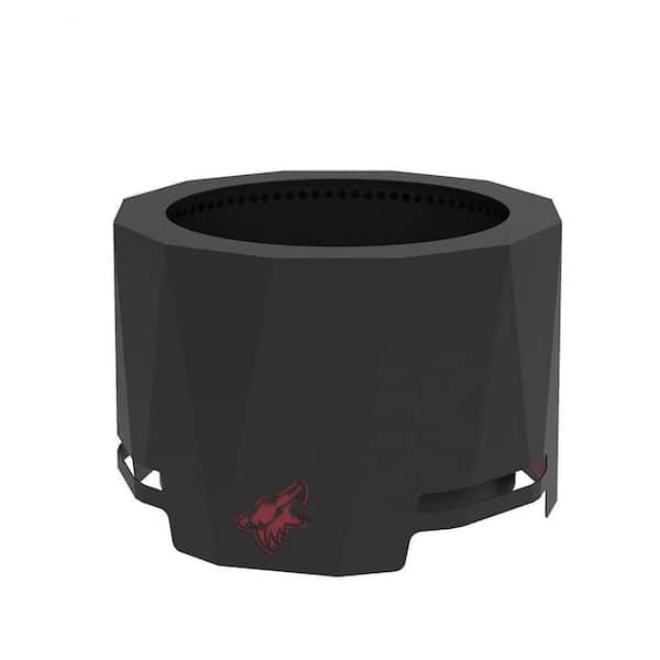 BLUE SKY OUTDOOR LIVING The Peak NHL 24 in. x 16 in. Round Steel Wood Patio Fire Pit - Arizona Coyotes