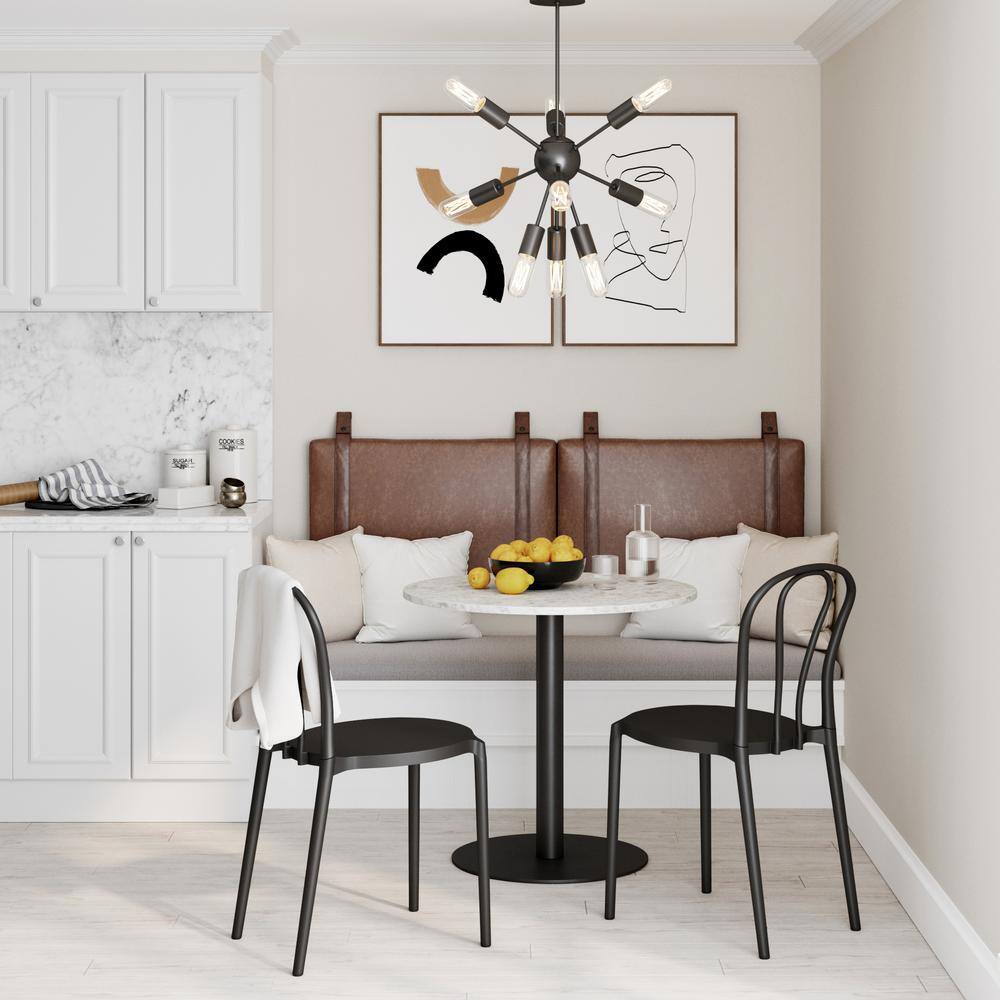 Harlow King Brown Faux Leather Wall Mount Headboard
