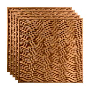 Current 2 ft. x 2 ft. Antique Bronze Lay-In Vinyl Ceiling Tile (20 sq. ft.)