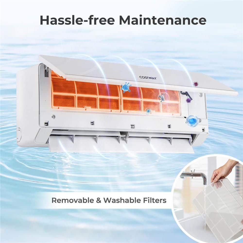 Costway UltrEco 36K BTU 2 Zone Split Air Conditioner - Thumbnail 3