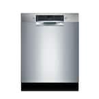 300 Series 24 in. ADA Front Control Dishwasher in Stainless Steel with Stainless Steel Tub, 46dBA