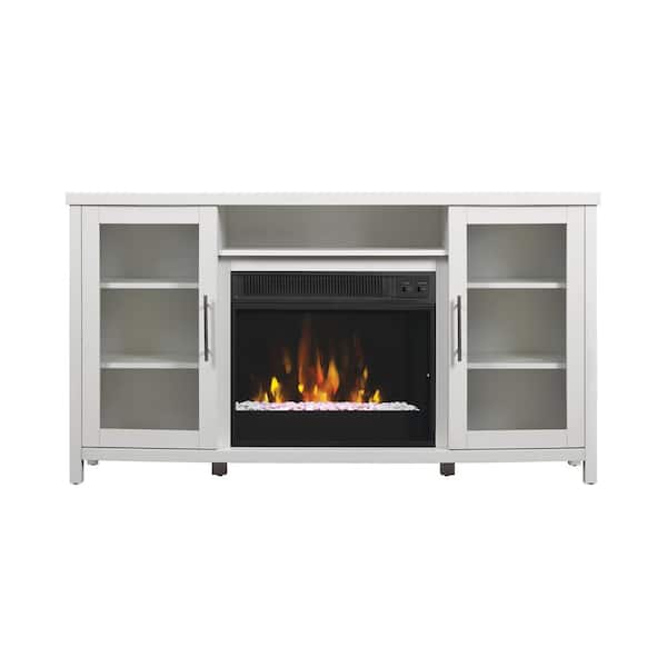 Cambridge Somerset 70 White Electric Fireplace TV Stand In MultiColor