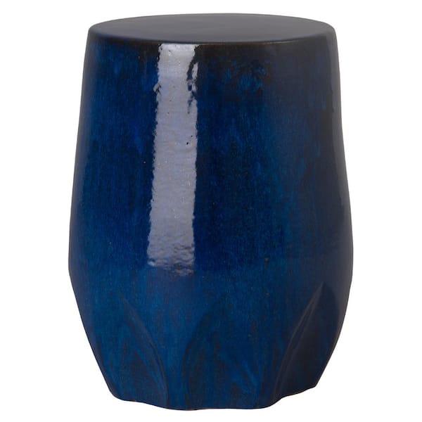 Emissary 22 in. Large Blue Caylx Stool