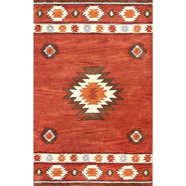 nuLOOM Shyla Abstract Wine Doormat 2 ft. x 3 ft.  Area Rug