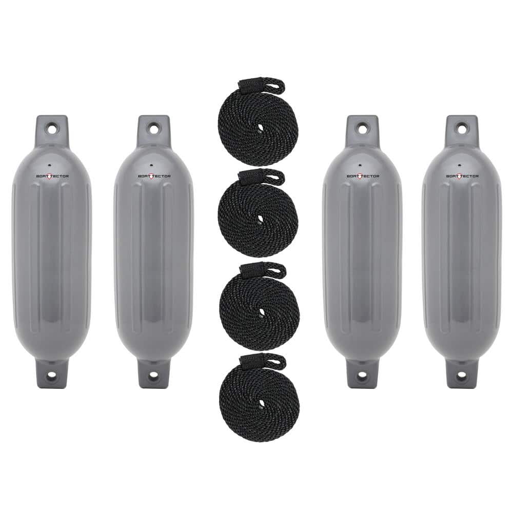 BoatTector 4.5 in. x 16 in. Fender Value in Gray (4-Pack) price history on PriceWatchPro