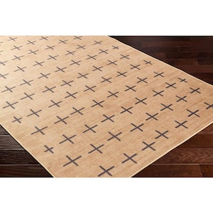 Ez Jute 3 ft. x 5 ft. Brown/Black Tribal Indoor Area Rug