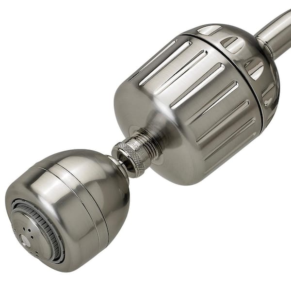 Sprite Showers Shower Head Water Filtration System with High Output 2 Shower in Brushed Nickel