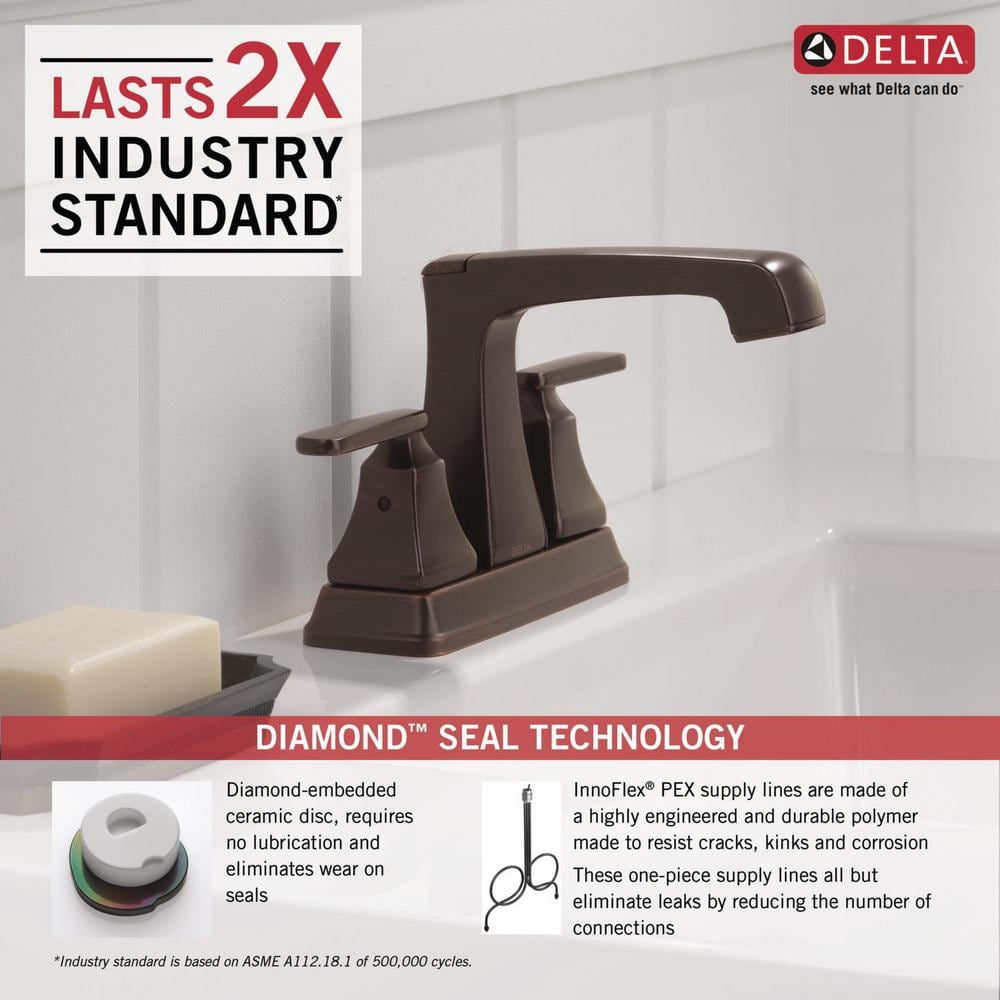 Ashlyn Oil-Rubbed Bronze 2-Handle Centerset Bathroom Faucet