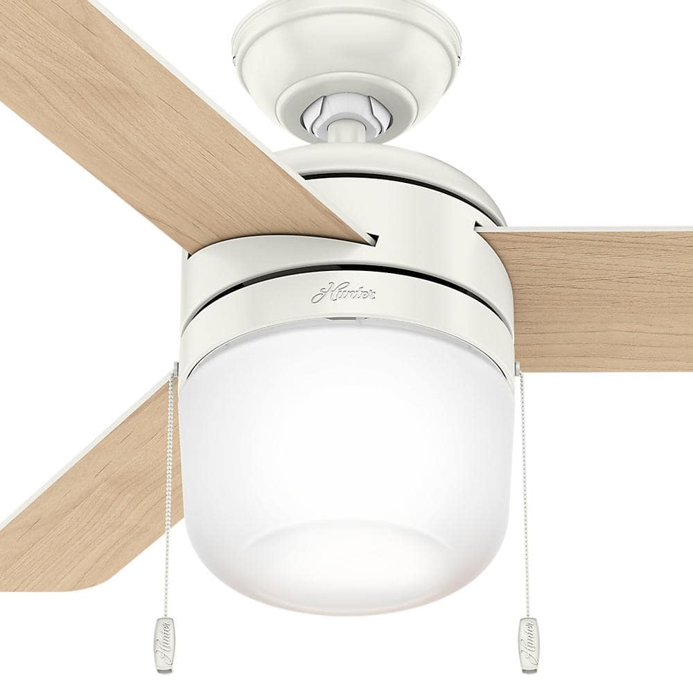 Acumen 42" Fresh White Ceiling Fan with LED Light and Reversible Blades