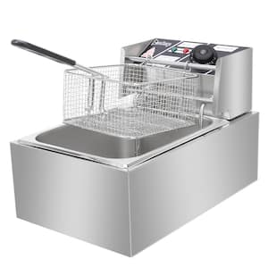 6.3 qt. Stainless Steel Electric Deep Fryer