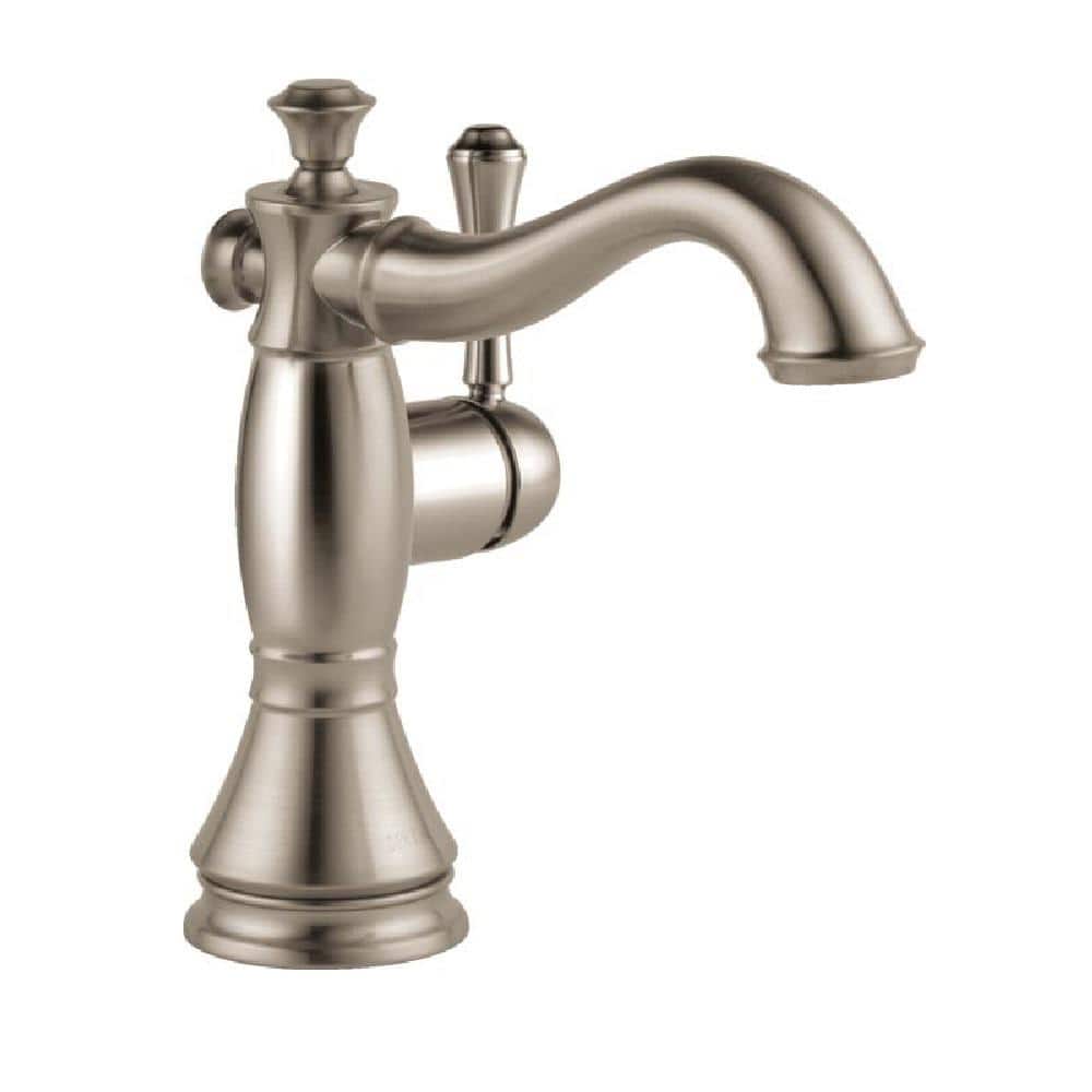 Stainless Steel Single Handle Bathroom Faucet with Metal Drain Assembly