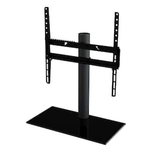 Universal Table Top TV Stand/Base Fixed Position for Most TVs 37 in. to 55 in., Black/Black