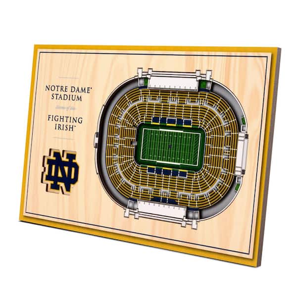 YouTheFan NCAA Notre Dame Fighting Irish 3D StadiumViews Desktop Display - Notre Dame Stadium