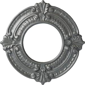 9 in. x 4-1/8 in. I.D. x 5/8 in. Benson Urethane Ceiling Medallion (Fits Canopies upto 4-1/8 in.), Platinum