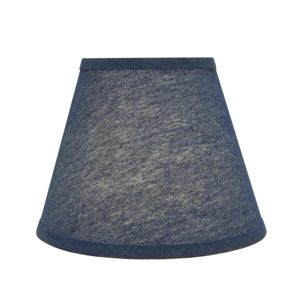 Denim Blue 9'' Empire Lamp Shade with Spider Attachment