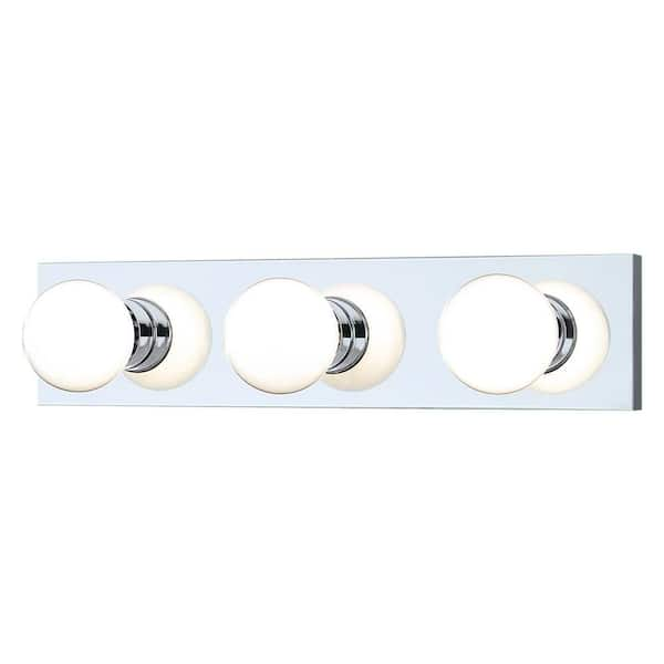 Thomas Lighting 3-Light Chrome Wall Vanity Light