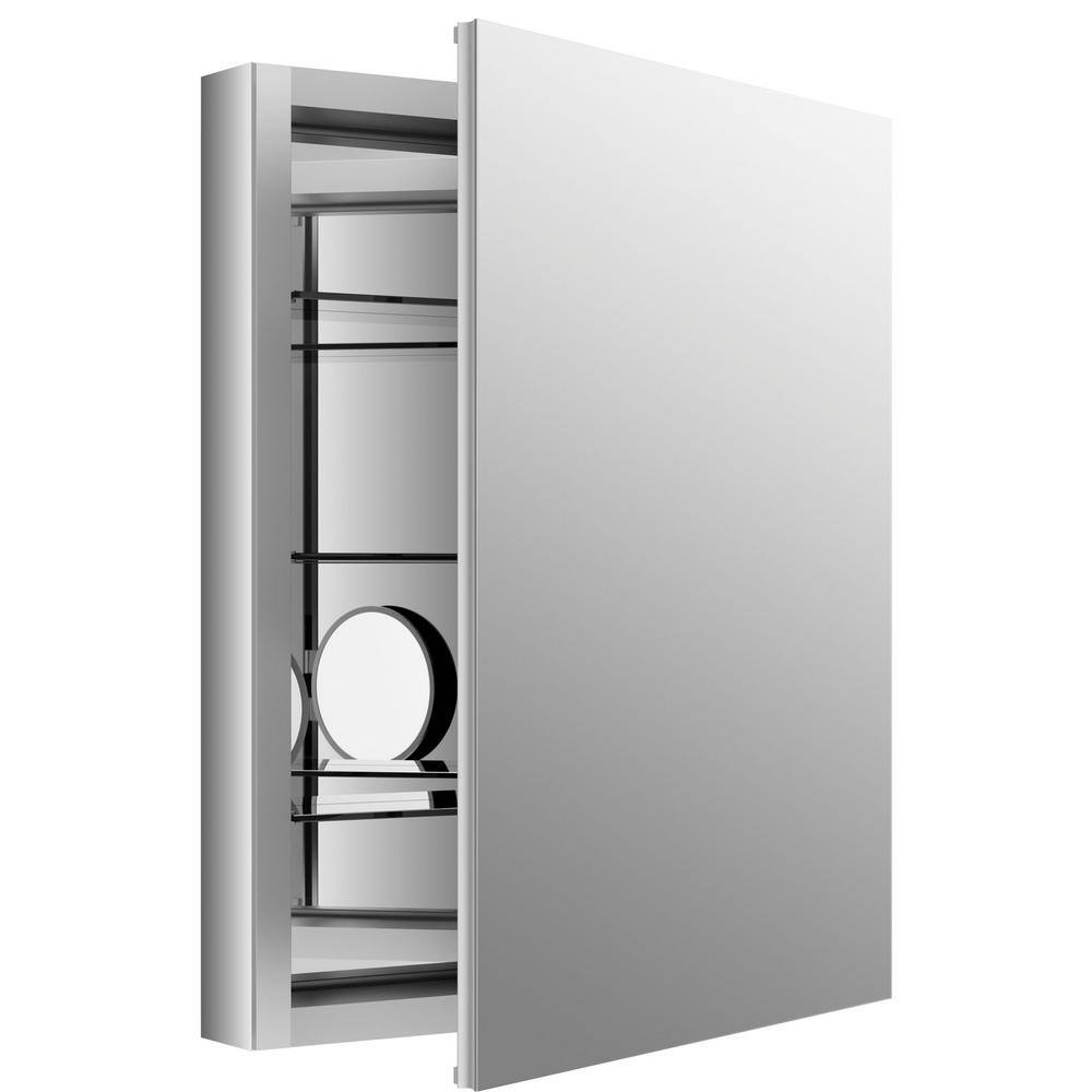 Verdera 24"x30" Aluminum Frameless Medicine Cabinet with Adjustable Shelves