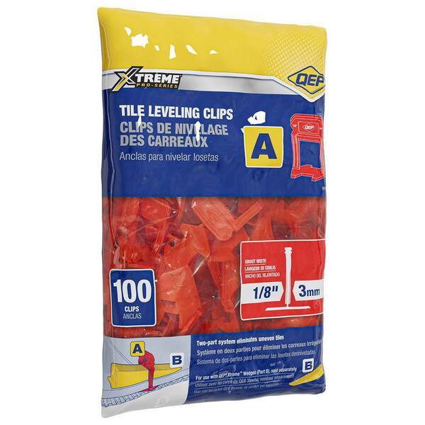 QEP Xtreme Blue 3/16 in. Clip, Part A of Two-Part Tile Leveling System  2,000-Pack 99779 - The Home Depot