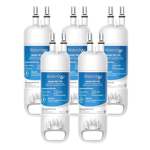 EDR1RXD1 Refrigerator Water Filter Replacement for Everydrop Filter 1, W10295370A, Kenmore 46-9081,46-9930,5 Packs