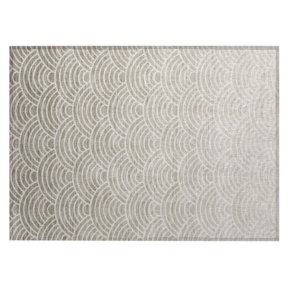 Chantille Machine Washable Indoor/Outdoor Abstract ACN2414 Ivory 2 ft. x 3 ft. Accent Rug price history on PriceWatchPro