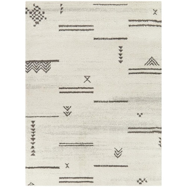 BALTA Jafari Dark Grey 8 ft. x 10 ft. Tribal Area Rug
