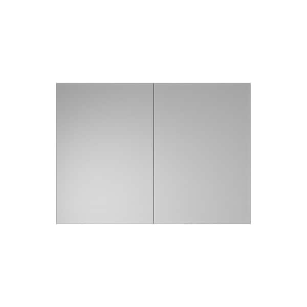 36 in. W x 26 in. H Double Door Rectangular Engineered Wood Medicine Cabinet with Mirror