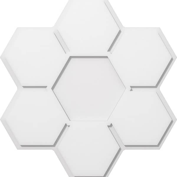 Ekena Millwork 1 in. P X 10-1/2 in. C X 30 in. OD Daisy Architectural Grade PVC Contemporary Ceiling Medallion