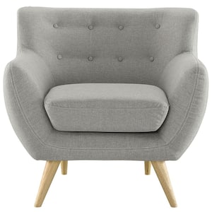 Light Gray Remark Upholstered Arm Chair