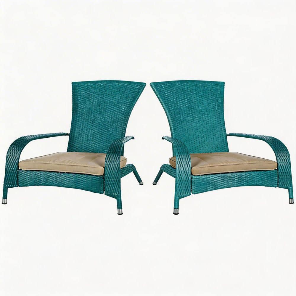 Outdoor Lake Blue Steel All-Weather Lounge Adirondack Arm Chair, Set of 2 price history on PriceWatchPro
