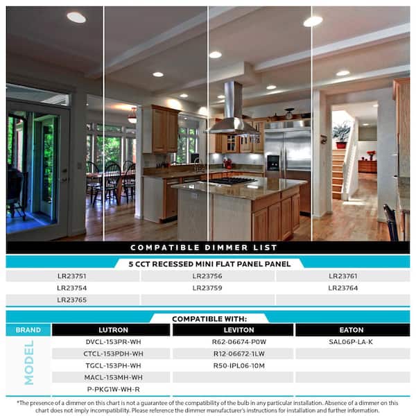 8 in. Canless Ultra Thin with J-Box 18-Watt CCT 2700K 3000K 3500K 4000K 5000K Remodel Integrated LED Recessed Light Kit